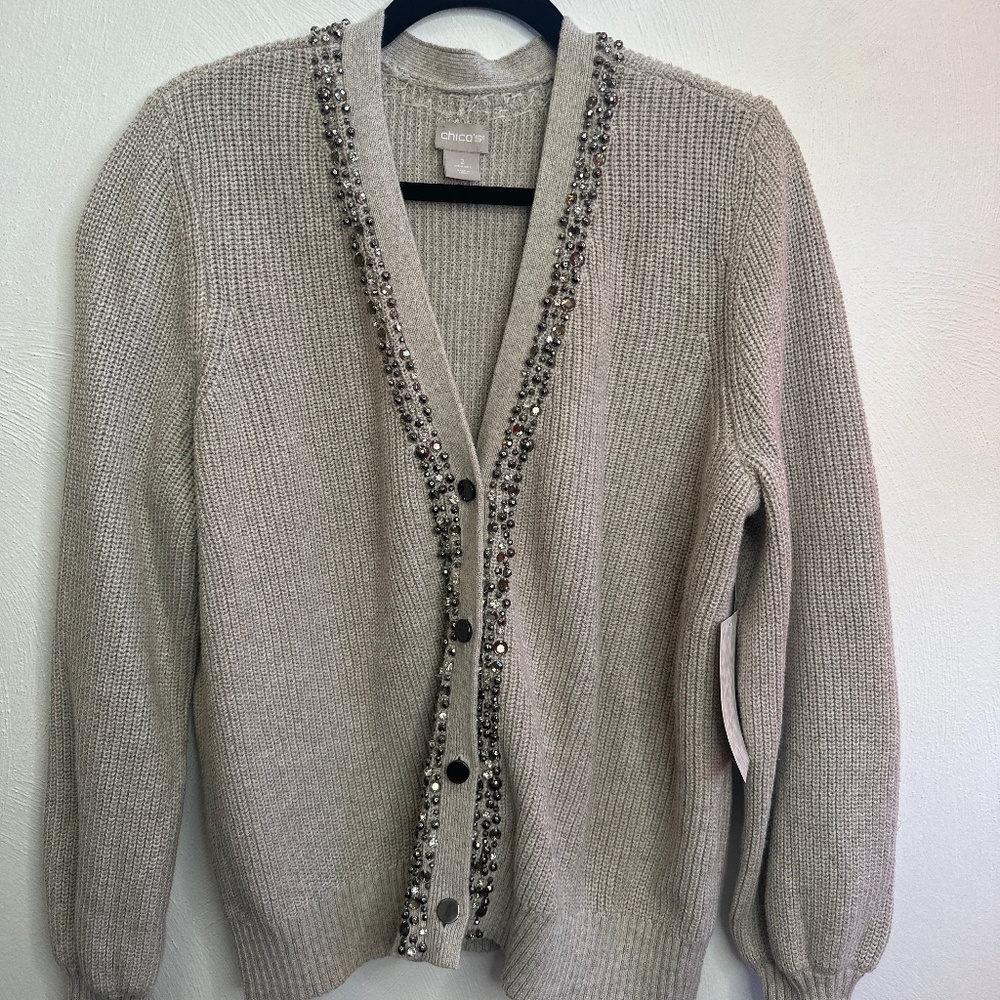 Chicos Button Sweater